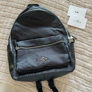 Black Coach Backpack
